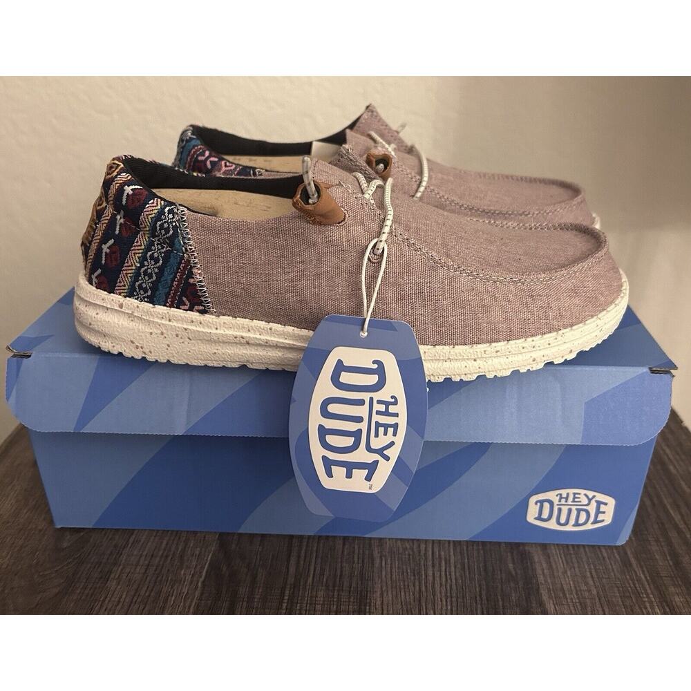 Hey Dude Wendy Funk Baja Women's Casual Shoes Lilac Sizes 7 Purple New